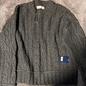 Lucky Brand Dark Gray Crewneck Sweater